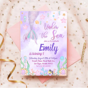 Onze Zeemeermin verjaardagsfeestje onder het Zee f Kaart
