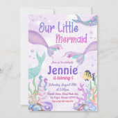 Onze Zeemeermin verjaardagsfeestje onder het Zee f Kaart (Voorkant)