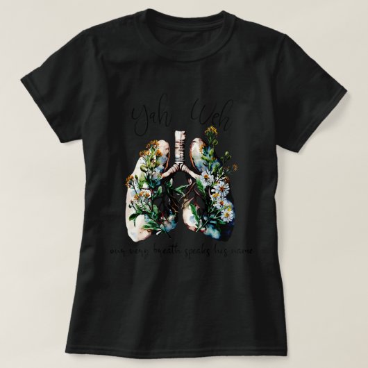 Onze zeer grote adem spreekt zijn naam YHWH Christ T-shirt (Design voorkant)