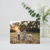 Onze zegeningen tellen feestdagenkaart (Staand voorkant)