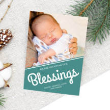 Onze Zegeningen Tellen | Kerst Baby Foto