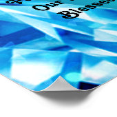 Onze zielen zijn diamanten poster (Hoek)