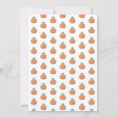 Onze zoete kleine pompoen voor de eerste verjaarda kaart (Achterkant)