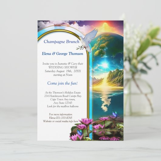 Onze Zon is een Ster en een Gever van Leven Kaart (Staand voorkant)