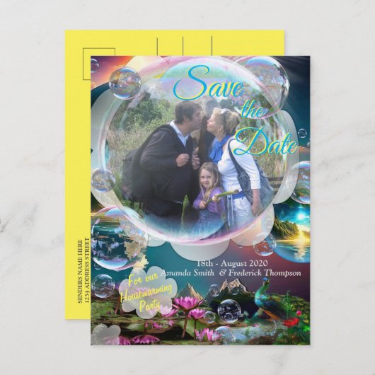 Onze zon is een ster en een schenker van het leven aankondigingskaart (Voorkant / Achterkant)