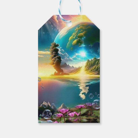 Onze zon is een ster en een schenker van het leven cadeaulabel (Achterkant)