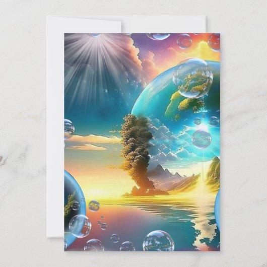 Onze zon is een ster en een schenker van het leven kaart (Achterkant)