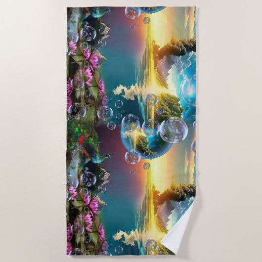 Onze zon is een ster en een schenker van het leven strandlaken (Voorkant)