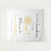 Onze zonneschijn verandert een schattige verjaarda wandkleed (Voorkant (horizontaal))