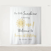 Onze zonneschijn verandert een schattige verjaarda wandkleed (Voorkant)