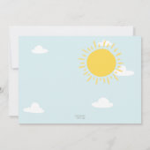 Onze zonnige foto roze elke dag kaart (Achterkant)