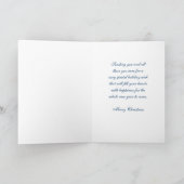 Onze zoon en schoondochter Vrolijk Kerstfeest Kaar Feestdagen Kaart (Binnen)