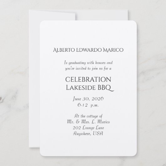 Onze zoon studeert metaalpapier kaart (Achterkant)