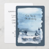 Onze zoon studeert metaalpapier kaart (Voorkant / Achterkant)