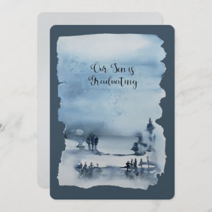 Onze zoon studeert metaalpapier kaart