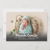 Onze zweet Baby Foto geboorteaankondigingen (Voorkant)