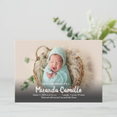 Onze zweet Baby Foto geboorteaankondigingen (Staand voorkant)