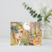 Onzeker Alice in Wonderland Briefkaart (Staand voorkant)