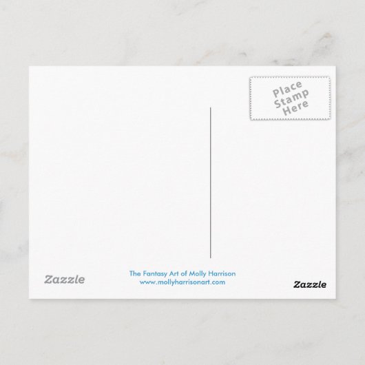 Onzeker Alice in Wonderland Briefkaart (Achterkant)