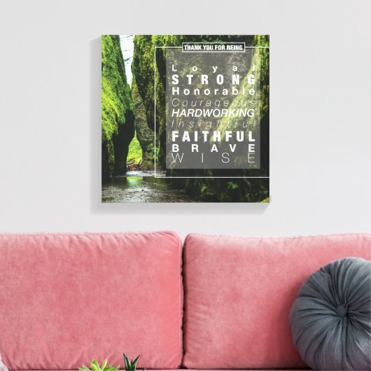 Onzeker avontuur #3 (12x12) canvas afdruk (Insitu (Woonkamer))