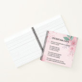 Onzekere dagen - Hoop moed bemoedigend gedicht Notitieboek (Binnen)