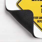 Onzekerheid in dit veldbord wekken muismat (Hoek)