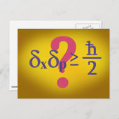 Onzekerheidsbeginsel bij Heisenberg Briefkaart (Voorkant / Achterkant)