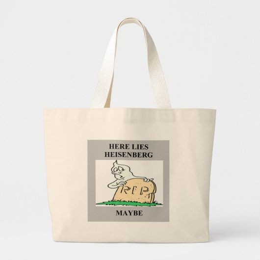 onzekerheidsbeginsel bij heisenberg grote tote bag (Voorkant)