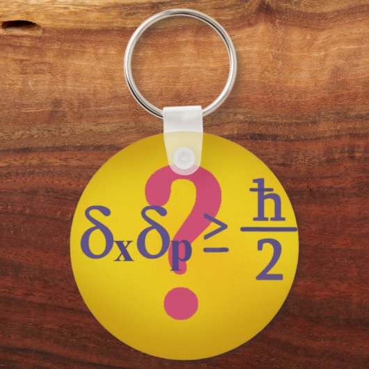 Onzekerheidsbeginsel bij Heisenberg Sleutelhanger (Voorkant)