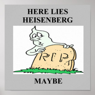 onzekerheidsbeginsel heisenberg grap poster