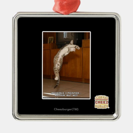 Onzichtbaar 3 aanwijzer metalen ornament (Voorkant)