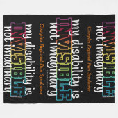 ONZICHTBAAR...CRPS FLEECE DEKEN (Voorkant (Horizontaal))