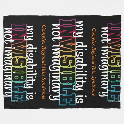 ONZICHTBAAR...CRPS FLEECE DEKEN (Voorkant (Horizontaal))