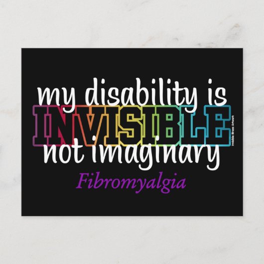 ONZICHTBAAR...Fibro Briefkaart (Voorkant)