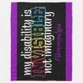 ONZICHTBAAR...Fibro Fleece Deken (Voorkant)