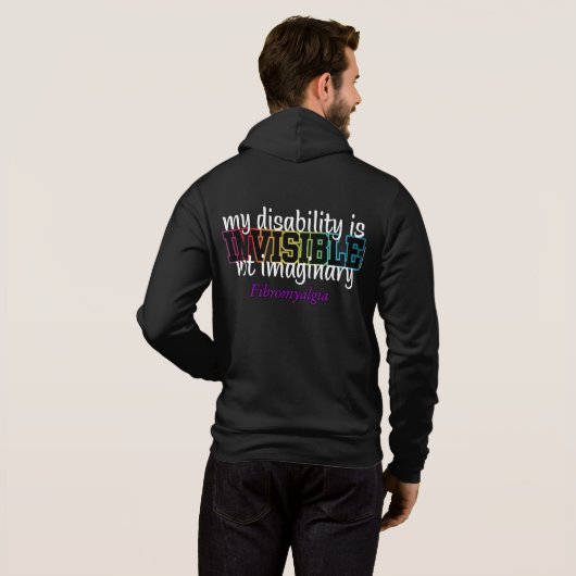 ONZICHTBAAR...Fibro Hoodie (Achterkant volledig)