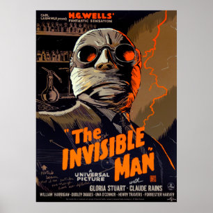 ONZICHTBAAR MAN 1933 POSTER