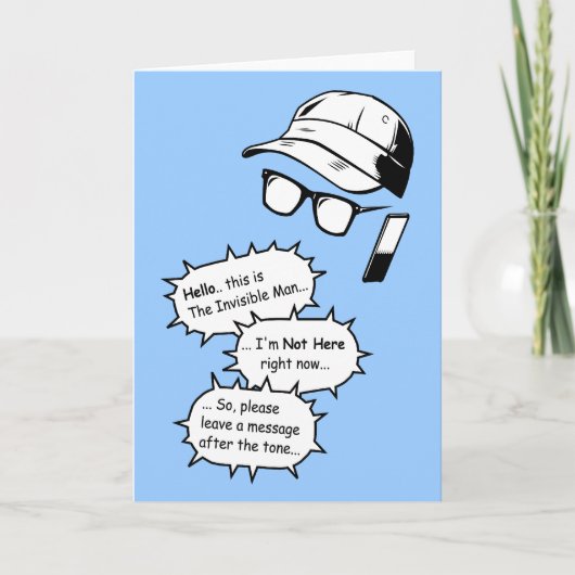 Onzichtbaar Man Kaart (Voorkant)