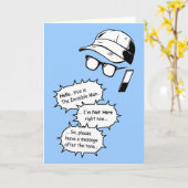 Onzichtbaar Man Kaart (Gele Bloem)