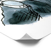 Onzichtbaar Man Selfie Funny Poster (Hoek)