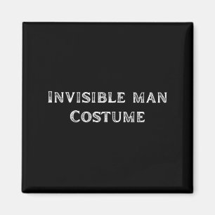 Onzichtbaar Mannen Kostuum Grappig Lazy Halloween  Magneet