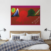 Onzichtbaar meisje gevangen in een ander universum canvas afdruk (Insitu (Slaapkamer))