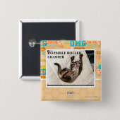 Onzichtbaar Onderzetter Roller Vierkante Button 5,1 Cm (Voorkant /achterkant)