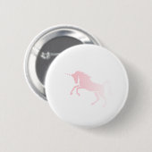 Onzichtbaar_Roze_Unicorn Ronde Button 5,7 Cm (Voorkant /achterkant)