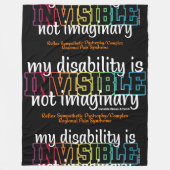 ONZICHTBAAR...RSD/CRPS FLEECE DEKEN (Voorkant)