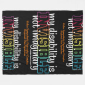 ONZICHTBAAR...RSD/CRPS FLEECE DEKEN (Voorkant (Horizontaal))