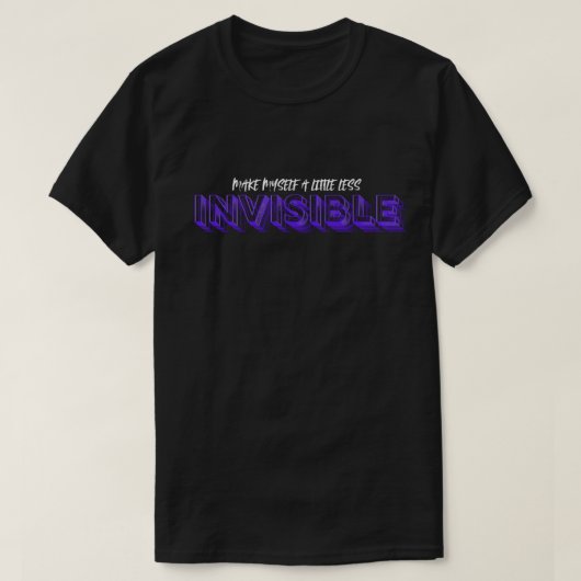 Onzichtbaar T-shirt (Design voorkant)