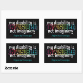 ONZICHTBAAR...TN RECHTHOEKIGE STICKER (Vel)