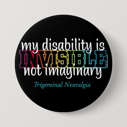 ONZICHTBAAR...TN RONDE BUTTON 7,6 CM (Voorkant)