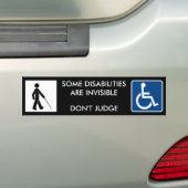 ONZICHTBARE AANDOENINGEN - bumperstickers (Op auto)